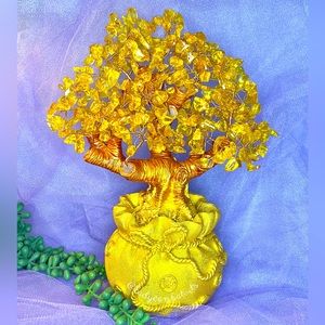 Citrine Quartz Crystal Gem Money Tree